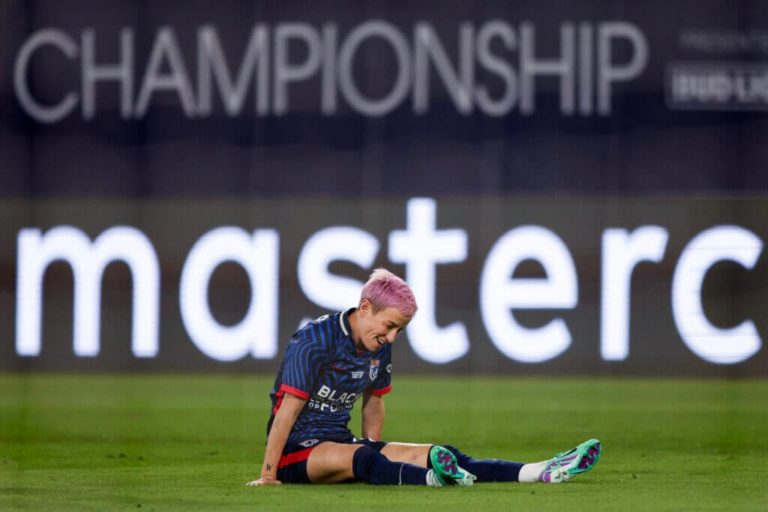 Megan Rapinoe’s injury during NWSL Championship robs her of ‘perfect ending’ with OL Reign