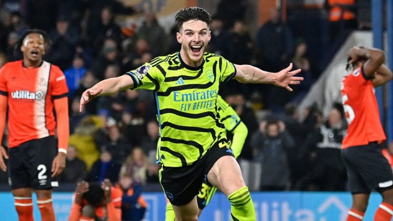 Declan Rice continues to show importance in Arsenal’s late win over Luton