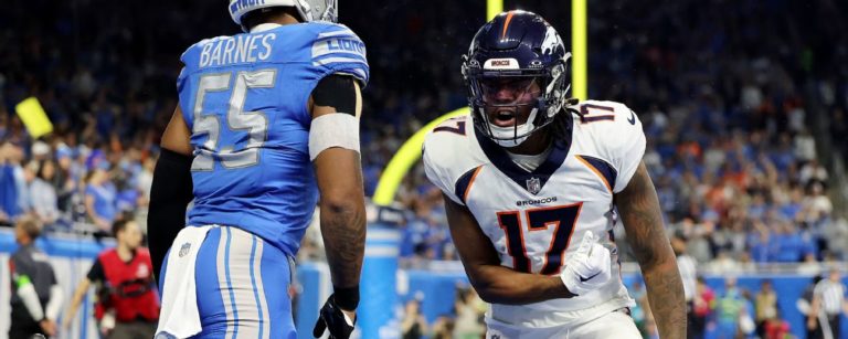 Broncos WR Lil’Jordan Humphrey makes leaping TD catch