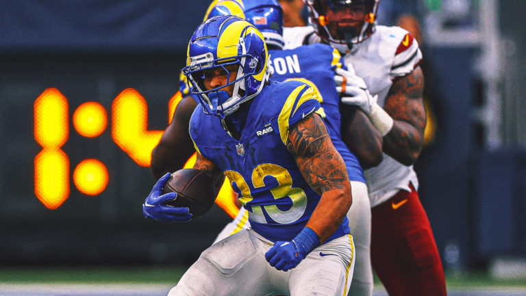 Rams RB Kyren Williams tops 1,000 scrimmage yards, shows shades of Todd Gurley